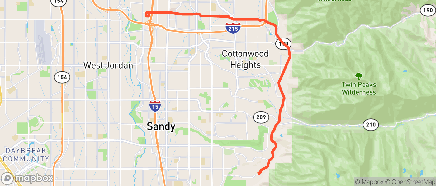 Map for Sandy Cycling