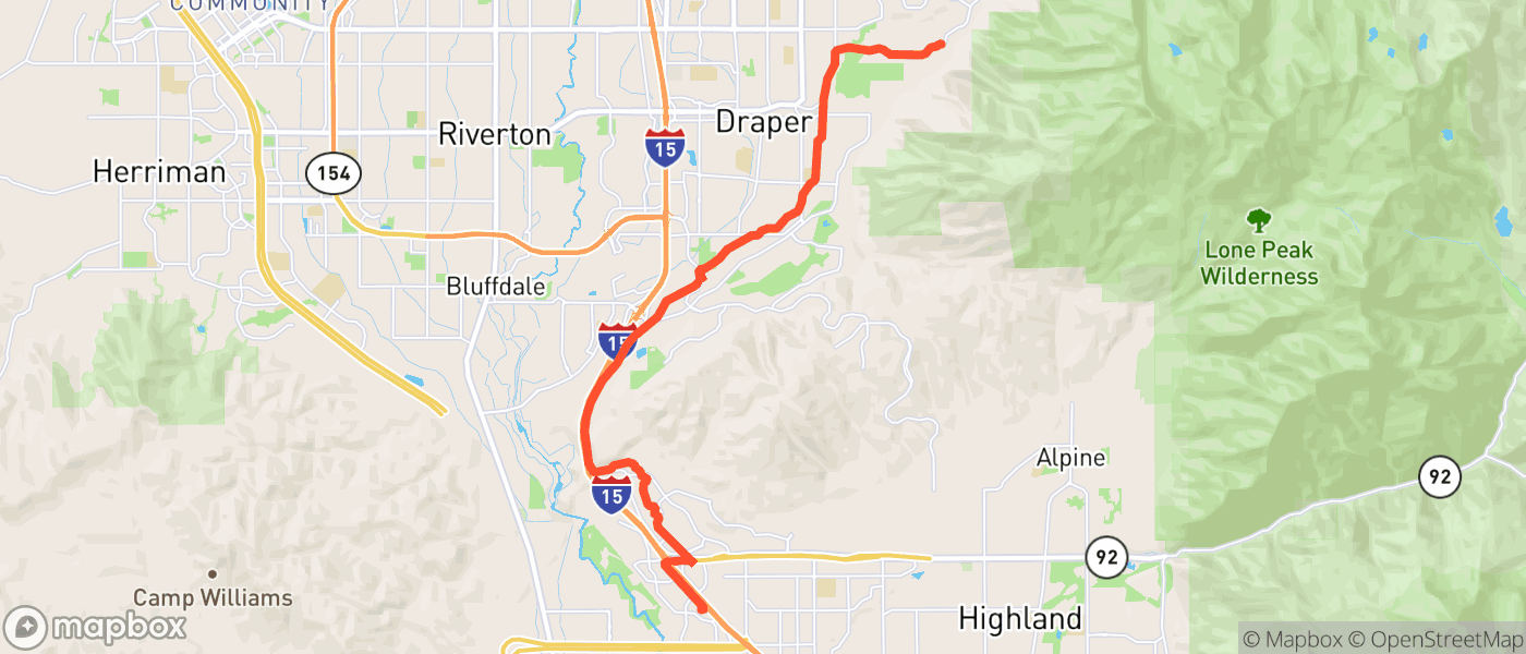 Map for First commute to Lehi!