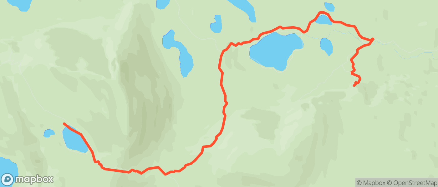 Map for Ruth Lake through hike - Day 1