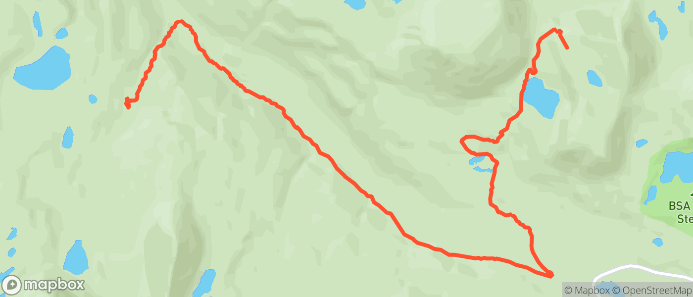 Map for Ruth Lake through hike - Day 2