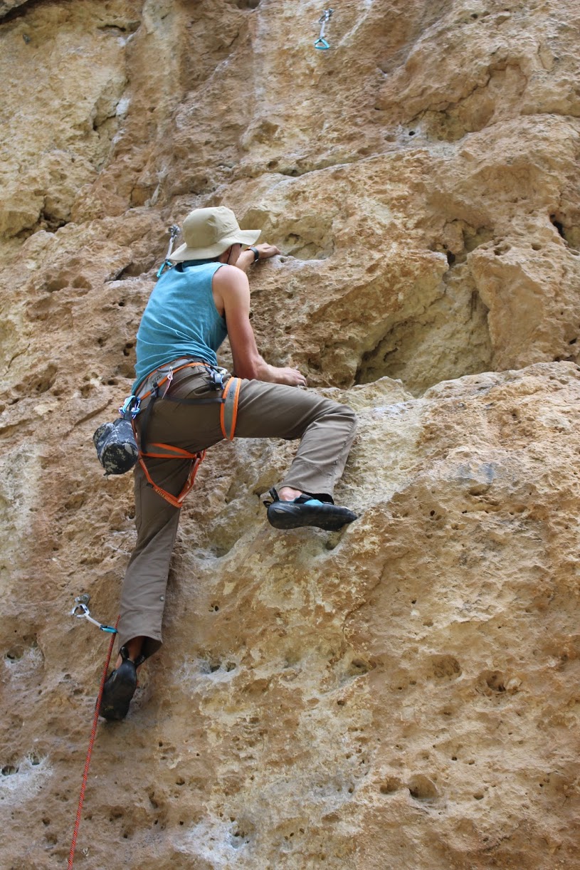 Kerry on Step Right This Way (5.10c)